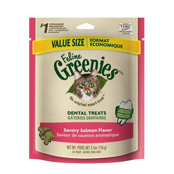 Greenies Cat Treat Savory Salmon 156g