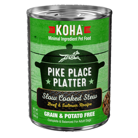 Koha Pike Place Platter Slow Cooked Stew Beef & Salmon Recipe 360g