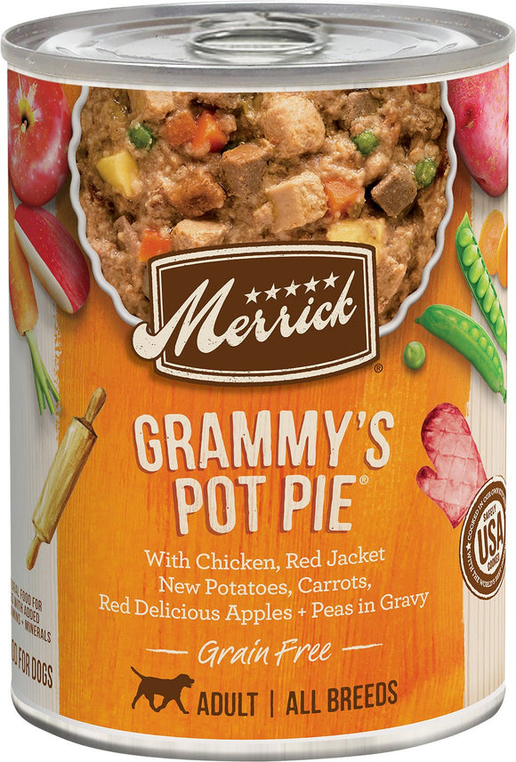Merrick Classic Dog Canned Food Grain Free Grammy's Pot Pie 360g