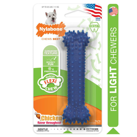 Nylabone Moderate Chew Textured Dog Dental Chew Toy Small/Regular