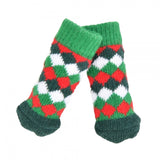 Olchi Green Harlequin Sock Small