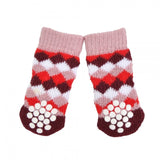 Olchi Wine Harlequin Sock Large