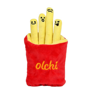Olchi Yellow Fivedogs Fries Dog Toy