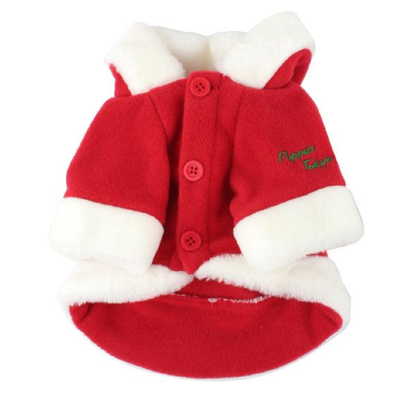 Puppia Santa's Coat Red Large