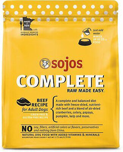 Sojos Complete Adult Grain Free Beef Recipe Dry Dog Food 790g