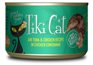 Tiki Cat Hookena Luau Ahi Tuna & Chicken 170g