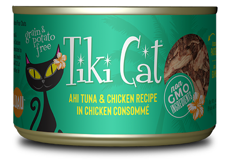 Tiki Cat Hookena Luau Ahi Tuna & Chicken 170g