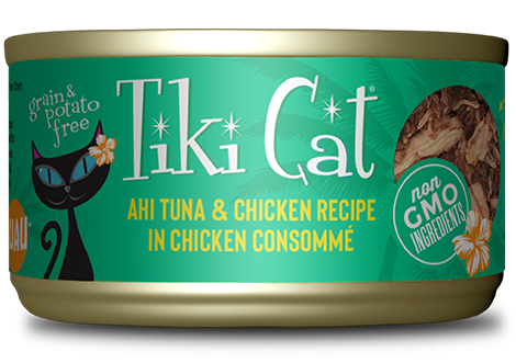 Tiki Cat Hookena Luau Ahi Tuna & Chicken 80g