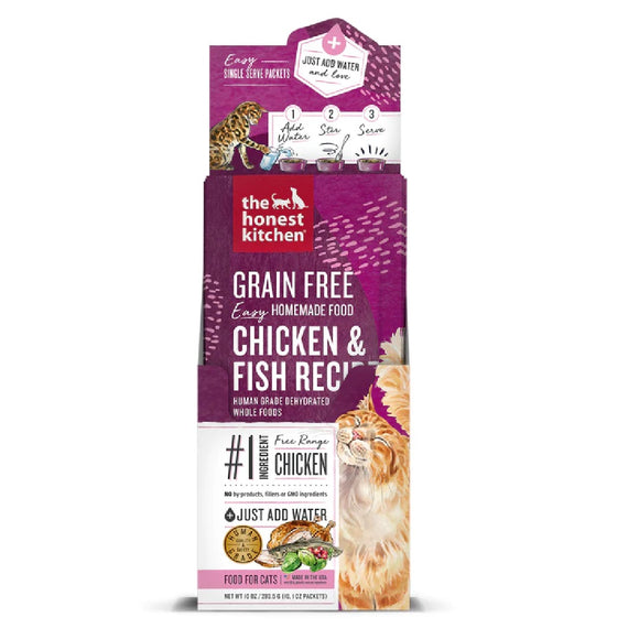 The Honest Kitchen Chicken & Fish Recipe Dehydrated Cat Food 28.3g x pack of 10