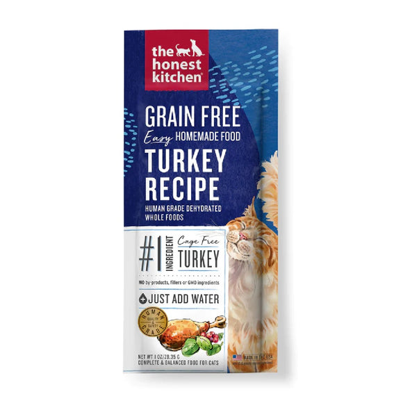 The Honest Kitchen Turkey Recipe Dehydrated Cat Food 28.3g x pack of 10