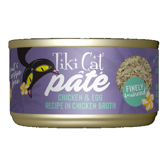 Tiki Cat Pate Chicken with Egg 156g