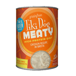 Tiki Dog Meaty High Protein Diet Chicken in Broth 340g