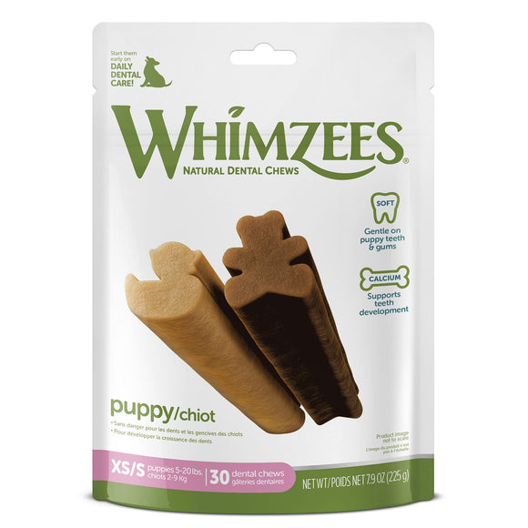 Whimzees Natural Dental Chews Puppy XS / S 30 Ct