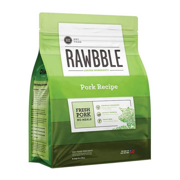 Bixbi Rawbble Dog Food Pork 4 lb (sample)