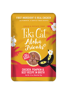 Tiki Cat Aloha Friends Chicken, Pumpkin and Beef 70g