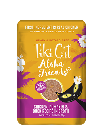 Tiki Cat Aloha Friends Chicken, Pumpkin and Duck 70g