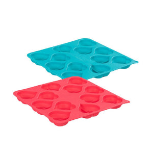 Messy Mutts Treat Maker Silicone Heart 2pk