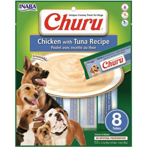 Inaba Churu Chicken with Tuna Recipe Creamy Treats 20g x 8 tubes