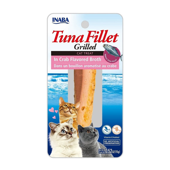 Inaba Tuna Fillet Grilled in Crab Flavored Broth Cat Treat 15g
