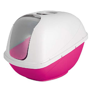 Petmate Jumbo Pink & White Basic Hooded Litter Pan