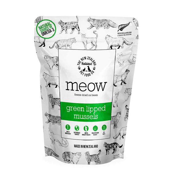 Meow Freeze Dried Green Lipped Mussels Cat Treats 50g