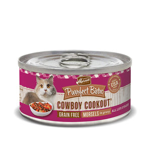 Merrick Purrfect Bistro Cat Canned Food Grain Free Cowboy Cookout 156g