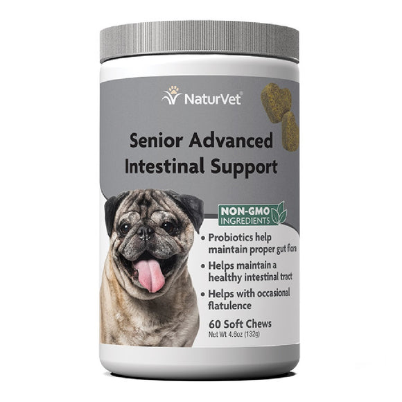 Naturvet Senior Advanced Intestinal Support 60 Soft Chews