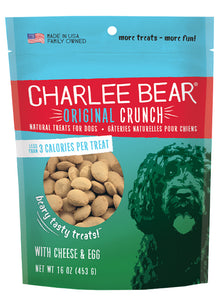 Charlee Bear Original Crunch Cheese & Egg Dog Treats 453g