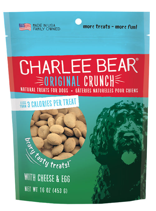 Charlee Bear Original Crunch Cheese & Egg Dog Treats 453g