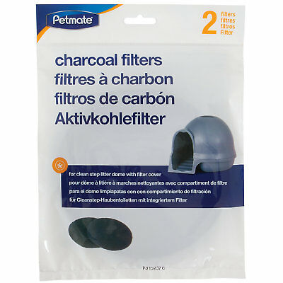 Petmate Clean step Litter Dome Charcoal Filters 2ct