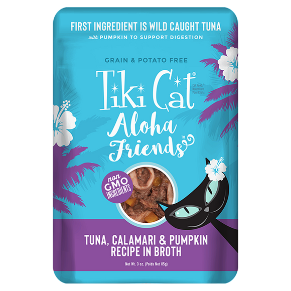 Tiki Cat Aloha Friends Tuna, Calamari and Pumpkin 85g