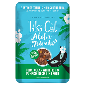 Tiki Cat Aloha Friends Tuna, Ocean Whitefish and Pumpkin 85g