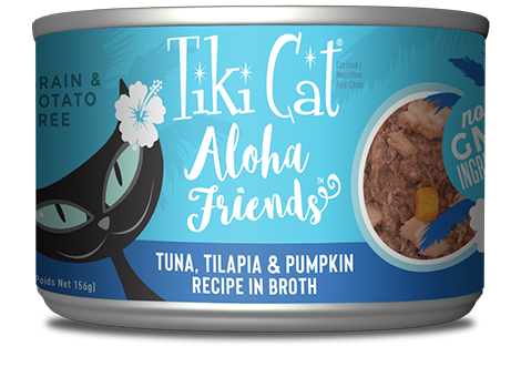 Tiki Cat Aloha Friends Tuna, Tilapia and Pumpkin 156g