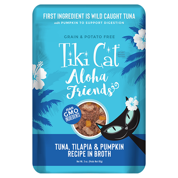 Tiki Cat Aloha Friends Tuna, Tilapia and Pumpkin 85g
