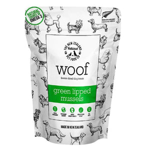 Woof Green Lipped Mussels Freeze-dried Dog Treats 50g