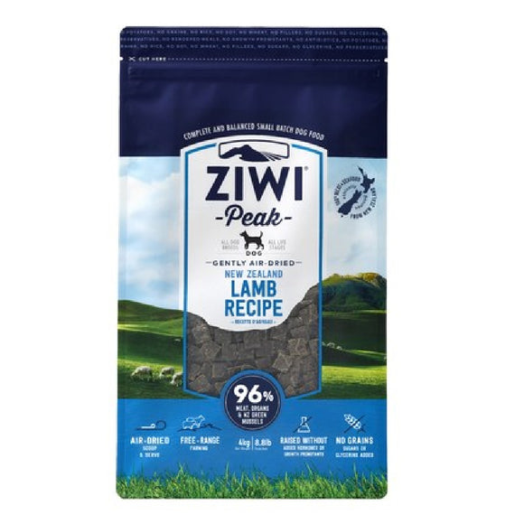 Ziwi Peak Lamb Recipe Dry Dog Food 4kg